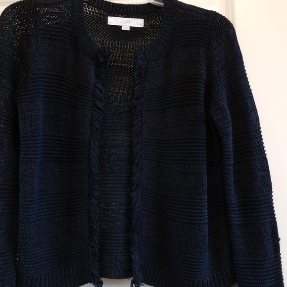 LOFT Petite Fringe Sweater - Picture 2 of 6